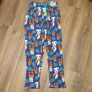 Animal Crossing New Horizons Tom Nook K.K. Slider Pajama Lounge Pants Size S NWT